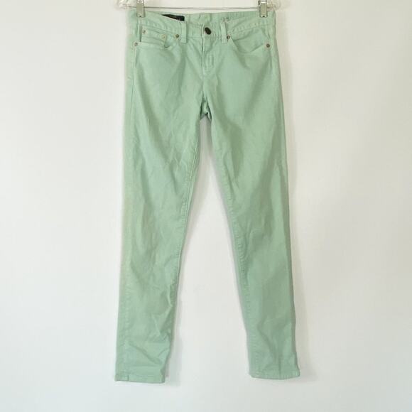 J. Crew Mint Green Toothpick Skinny Jeans Denim - Picture 2 of 13